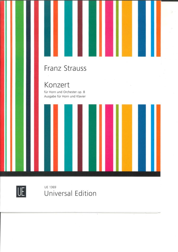 フレンチホルン用ソロ譜「協奏曲」F.シュトラウス作曲