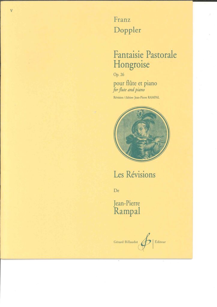 フルートソロ譜「ハンガリー田園幻想曲」F.ドップラー作曲