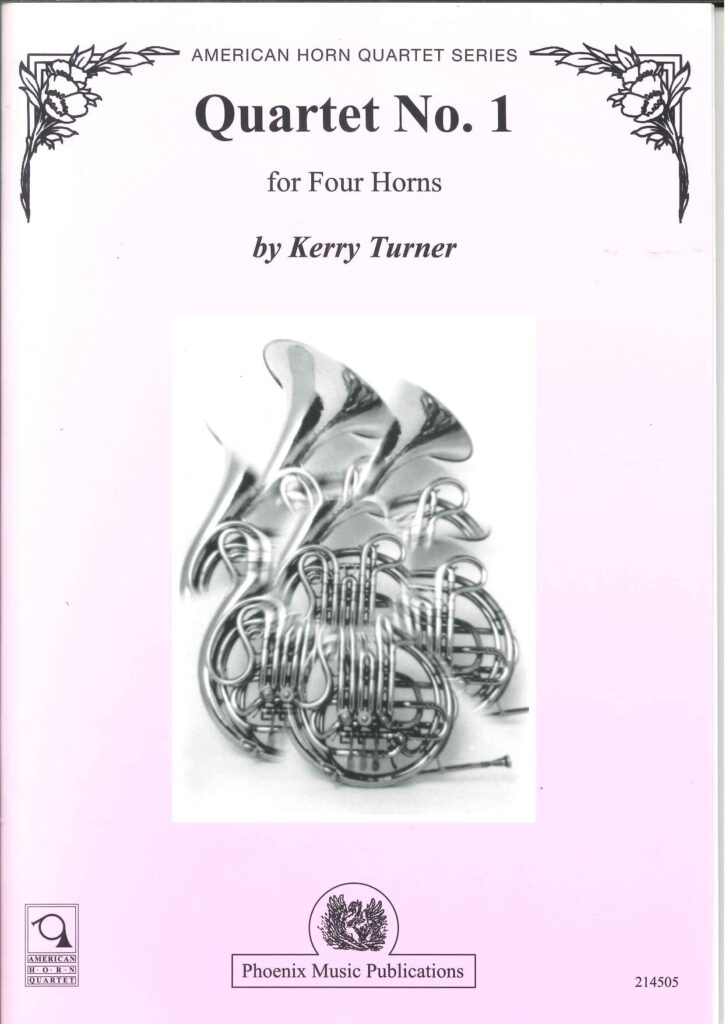 フレンチホルン四重奏譜「4本のホルンのための四重奏曲 第1番」K.ターナー作曲